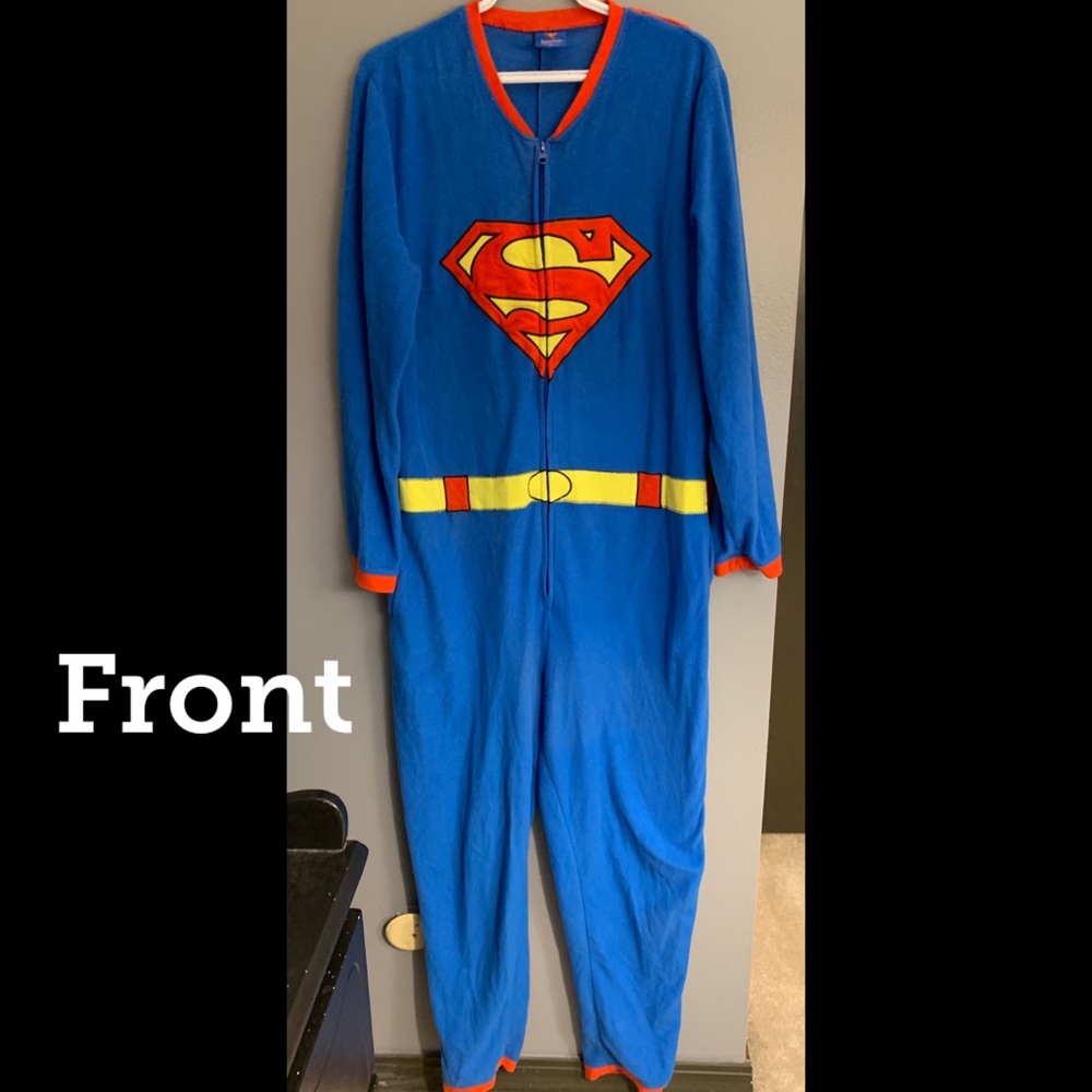 Adult SuperMan onesie